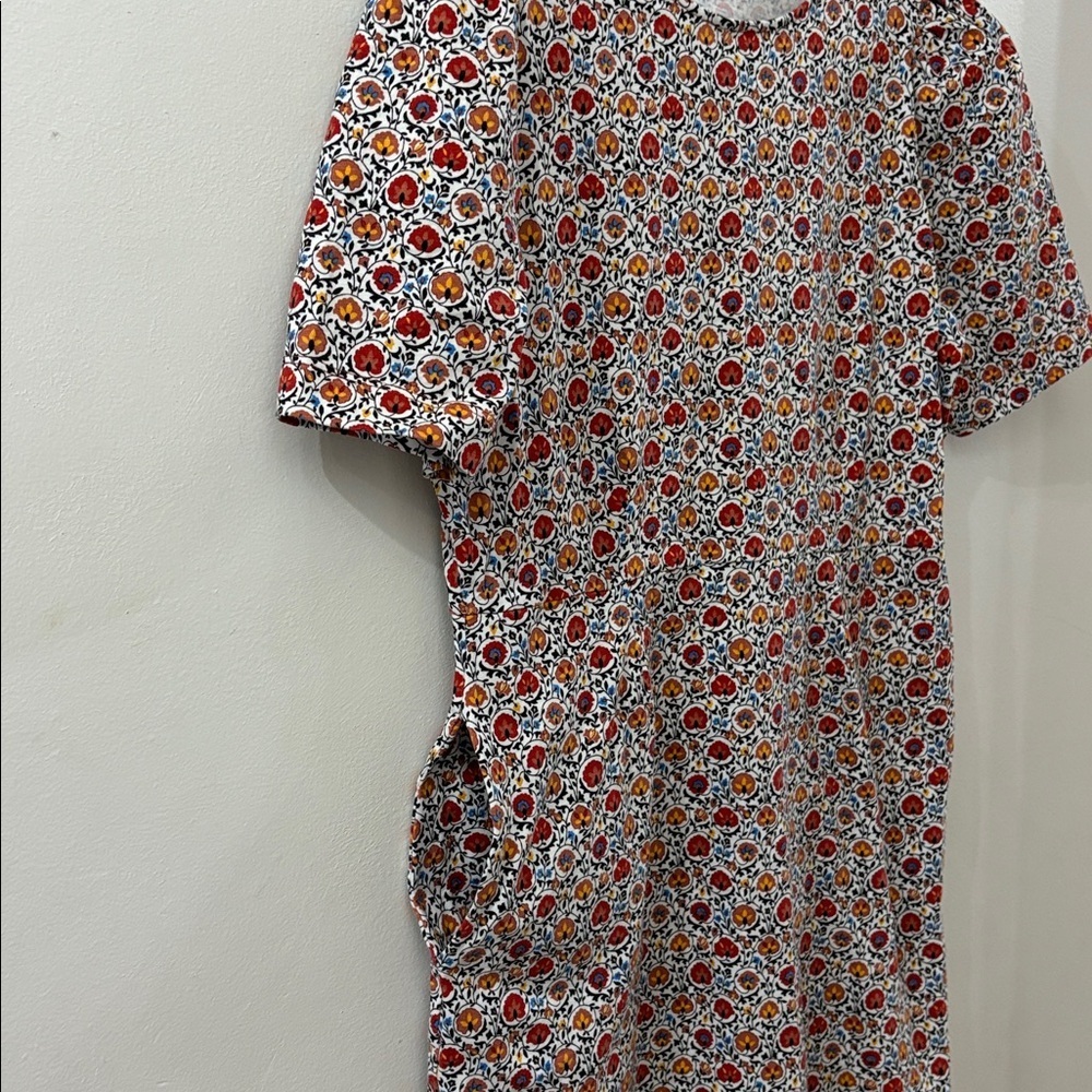 Boden Red and Blue Floral cotton Dress - size 10 - short sleeve- 100% cotton - Picture 4 of 6